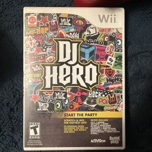 DJ Hero (Nintendo Wii, 2009) Complete with Manual